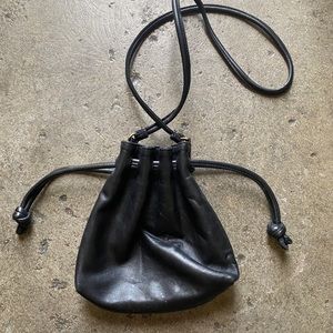 Clare V Black “Petit Henri” Leather Bag